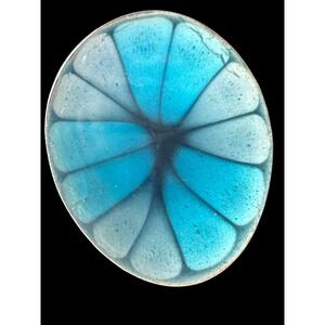 Vintage‎ Signed Hogan Bolas Enamel Brooch